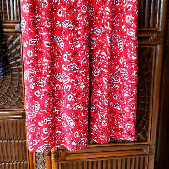 LOFT OUTLET by Ann Taylor Summer Dress Red Sleeveless - XL - NWOT - Picture 6 of 14